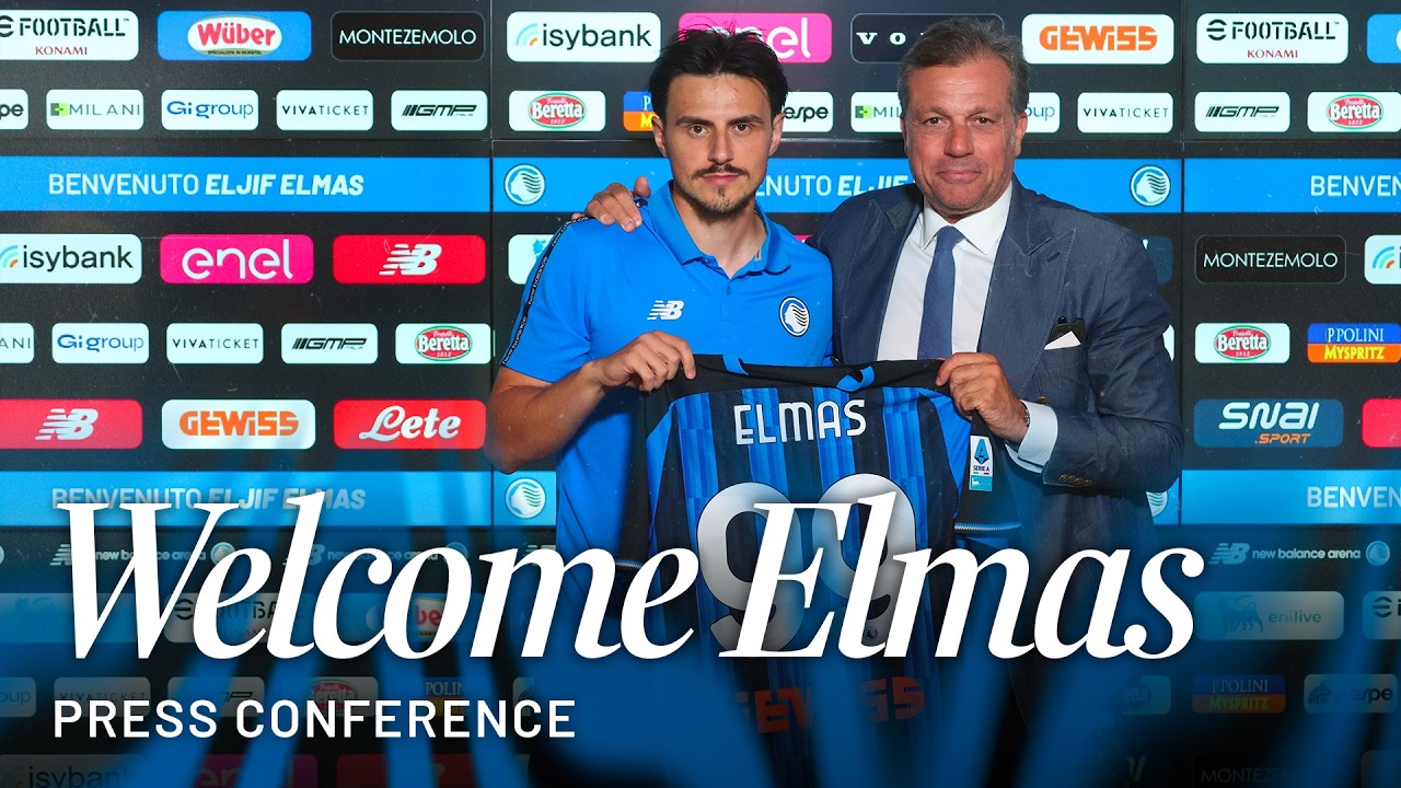 La conferenza stampa di presentazione di Eljif Elmas