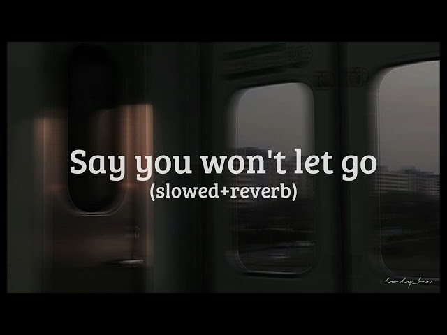 Say you won’t let go | Slowed+reverb | lovely_bee class=