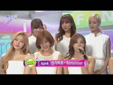 150719 에이핑크(Apink) 인기가요 컴백인사 1080p 60fps