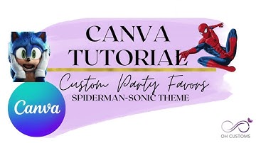 🎉 DIY Spider-Man & Sonic Party Favors | Canva Tutorial (Chip Bags, Wrappers & More!)