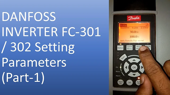 Danfoss VLT FC-301/302 VFD Drive Basics Parameter Settings Part-1
