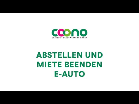 Teil 5: COONO-E-Auto abstellen und Miete beenden