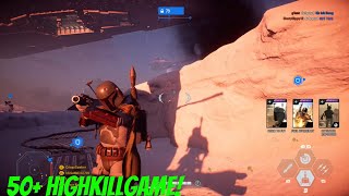 Boba Fett's Mayhem! Star Wars battlefront 2 Galactic Assualt (No commentary)