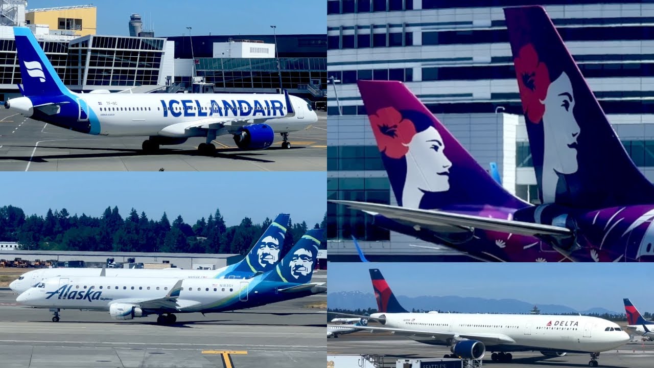 Plane Spotting - Seattle-Tacoma International Airport - July 11, 2025