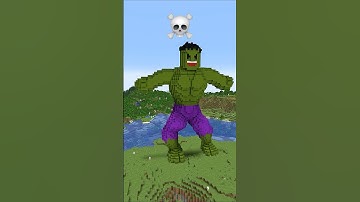 Minecraft Hulk Build Battle - Noob vs Pro vs Hacker vs God #shorts #minecraft