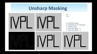 24. Digital Image Processing: Sharpening