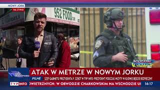 Atak W Nowym Jorku. Śledczy Tropią Podejrzanego Franka Jamesa. Relacja Red. Rafała Stańczyka