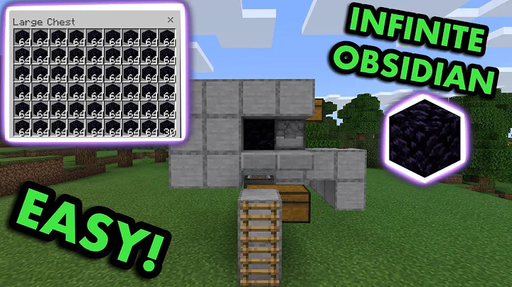Effortlessly Obtain Obsidian in Minecraft Bedrock - Farm Tutorial