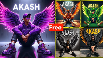 How to create 3d ai wings name image editing | trending wings name photo editing | bing app editing