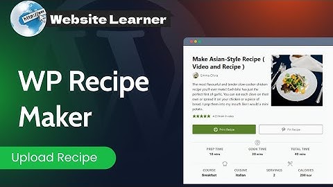 How to upload recipes with WP recipe maker plugin