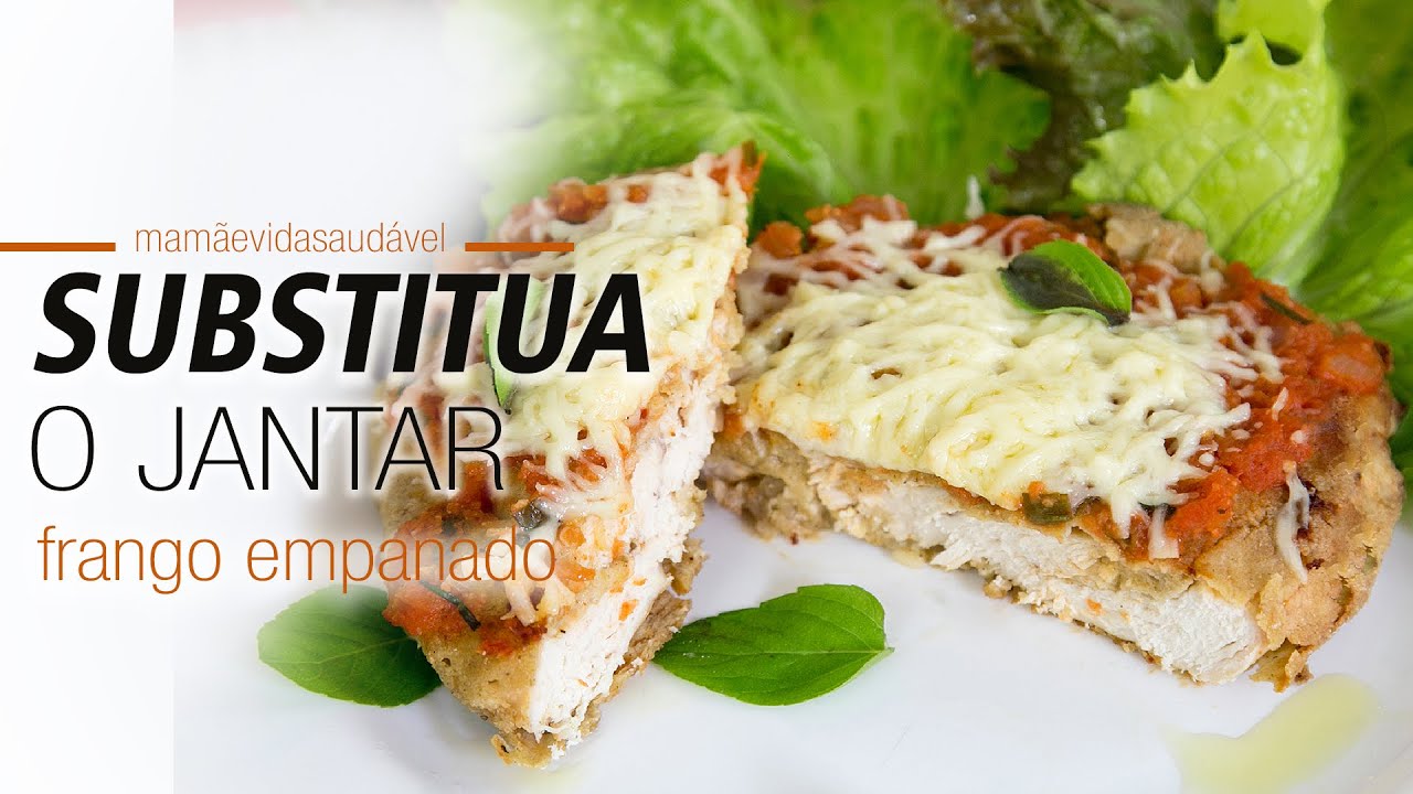 SUBSTITUA O JANTAR - FRANGO EMPANADO FIT - sem fritura, fácil e saudável