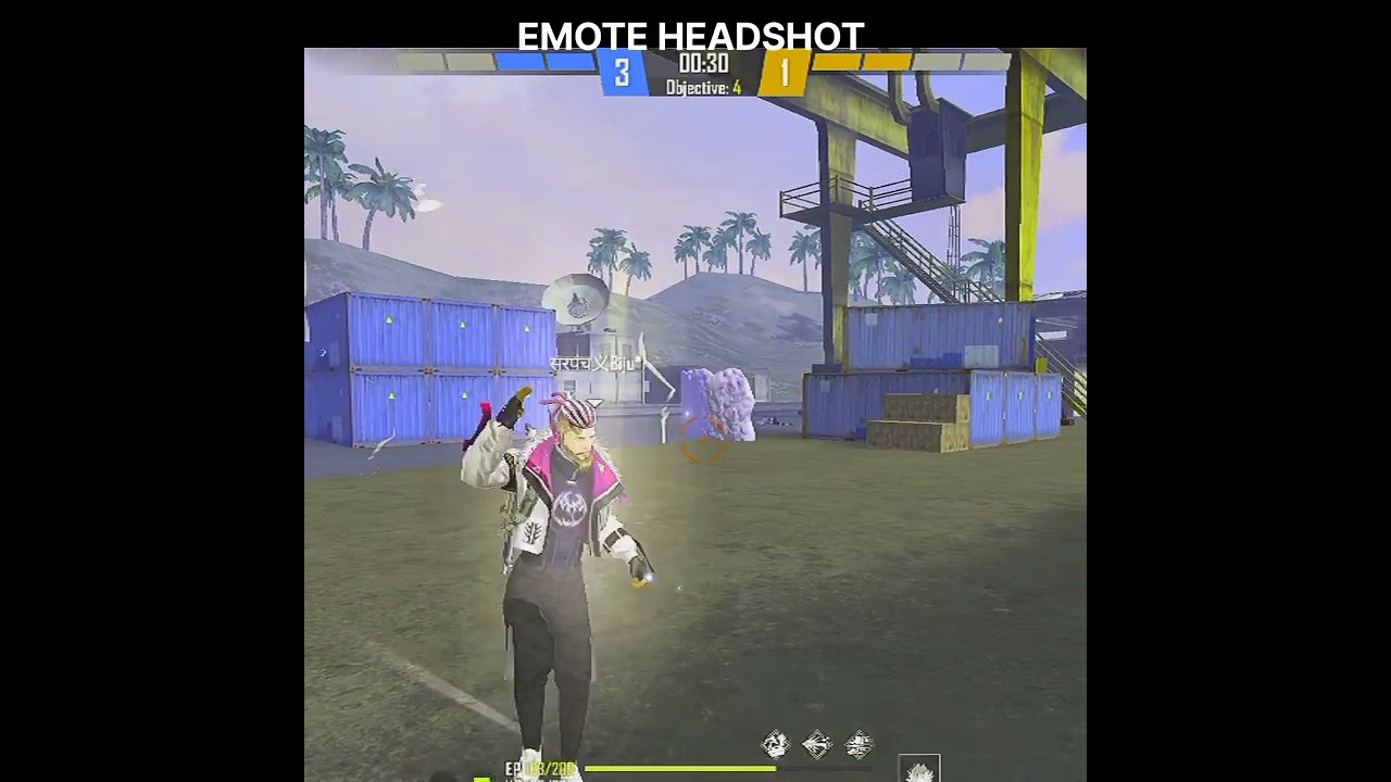 Emote headshots😨| Woodpecker emote headshot like Hacker😨|Garena free fire🔥
