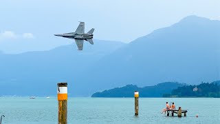 F/A-18 puts on a spectacular airshow in Switzerland 🇨🇭
