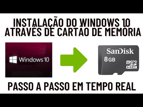 Vídeo: Como Instalar O Windows A Partir De Um Cartão De Memória
