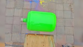 🎈Breaking Glass Bottles and Balloon drops🔥- Crushing Crunchy &amp; Soft Things🍾💥🌈