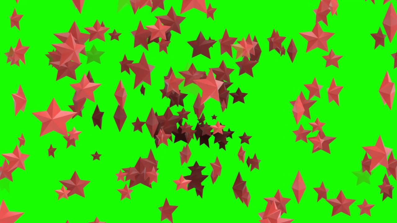 FREE HD Green Screen SHOOTING SPINNING 3D STARS YouTube