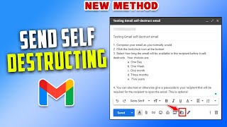 How to Send Self-Destructing Emails in Gmail - Step-by-Step