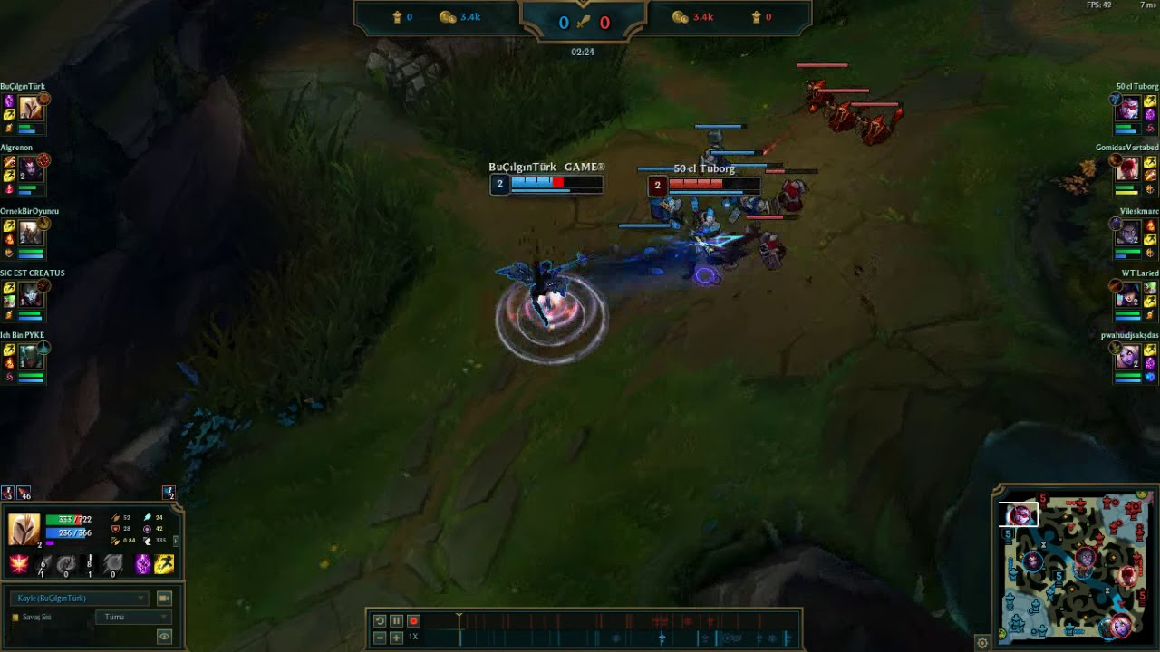 Level 1 Kayle vs Vayne