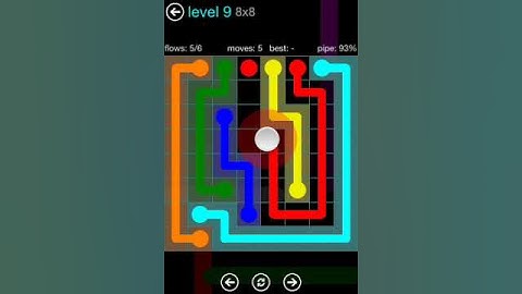 Flow Free 8X8 level 9 Blue Pack walkthrough
