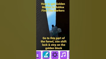 How to get Golden Marker in Roblox Find The Markers #shorts