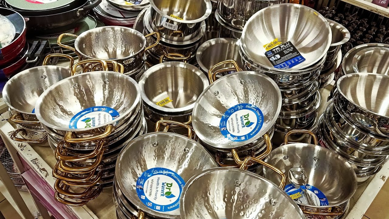 Dmart | Latest Stainless Steel cookware set | staring at 19/- | steel ...