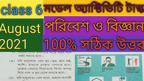 model activity task class 6 science/পরিবেশ ও বিজ্ঞান/August 2021/100%সঠিকউত্তর