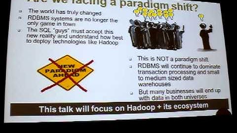 US 1-3 TechDays: Hadoop vs RDMS, Gert Drapers on Big Data