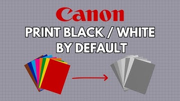 How to set Canon printer to print black/white/grayscale by default on Windows 11