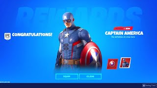 How to get The CAPTAIN AMERICA Skin in Fortnite! (Awesome)