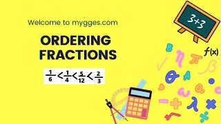 Ordering Fractions | How to order like and unlike Fractions | Math Grade 4 & Grade 5 | mygges.com
