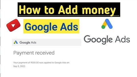 Google ads me paisa kaise add kare | how to add money in google ads