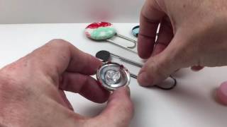 I Like Big Buttons! - How To Make A Cover Button Paper Clip Bookmark