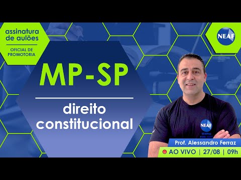 Concurso MP SP: Oficial de Promotoria em 2 meses! - Direito Constitucional  com Prof. Nathália Masson 