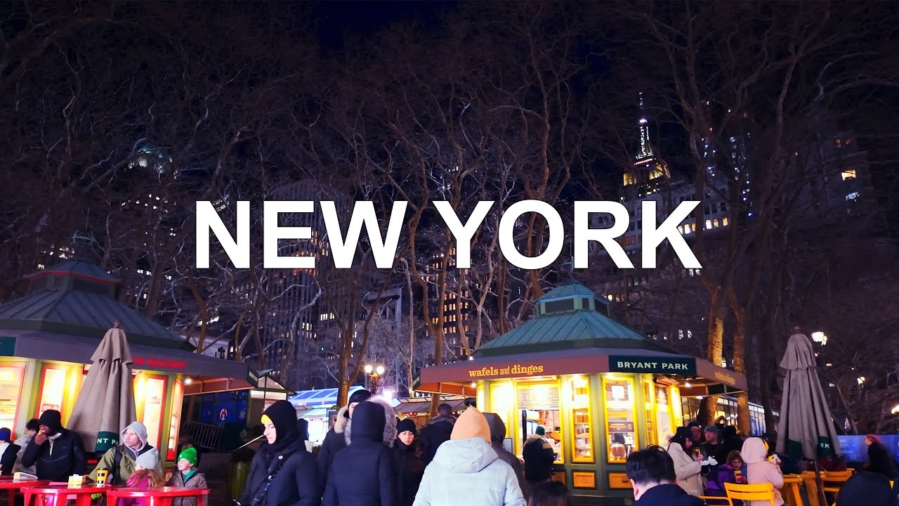 Holiday Vibes Still in NEW YORK, Manhattan Evening Walk