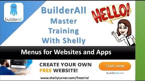 BuilderAll Masters Training:  Menus for Websites and Apps