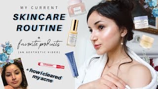 𝙜𝙡𝙖𝙨𝙨 𝙨𝙠𝙞𝙣 ✰ dropping my skincare routine + my favorite products // aesthetically pleasing