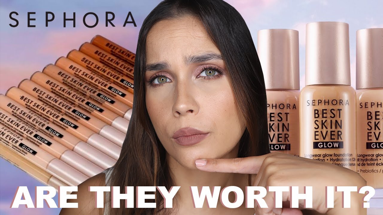 SEPHORA BEST SKIN EVER GLOW | Review and 16h Wear Time of the New Foundation  and Concealer - YouTube