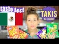 TAKIS FUEGO NITRO CRUNCHY FAJITA MEXICAN FOOD TASTE TEST 9 MEXICO VIVIAN REACTS