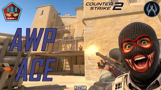 CS2 INSANE AWP ACE TO SAVE A SITE ON MIRAGE