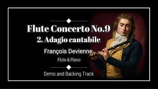 2. Adagio Cantabile - Flute Concerto in E minor No.9 - Francois Devienne - Demo & Backing track
