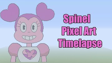 Minecraft Spinel Pixel Art Timelapse (Steven Universe The Movie)