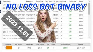 Binary bot | Deriv bot trading 💹 Digitmatch No loss bot live trading 💹 2023.12.01 #binary #deriv