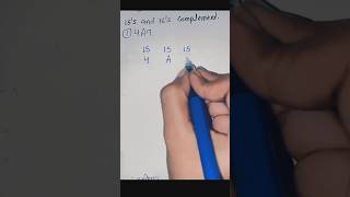 find 15's and 16's complement #mca #computerscience