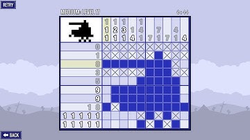 Picross Touch (Medium Level 17) Gameplay and Tutorial