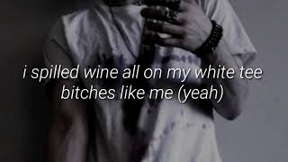 Corpse husband - white tee (lyrics)