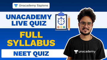 Biology: Full Syllabus | Unacademy LIVE Quiz | NEET 2020 | Vikas Jangir | Unacademy Sapiens