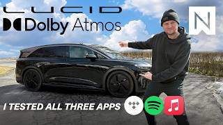 Apple Music vs Spotify vs Tidal in Lucid Gravity