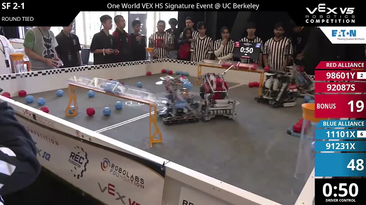 One World HS @ UC Berkeley : Division 1 - SF #2-1 - 98601Y & 92087S vs 11101X & 91231X - Auton + Dri