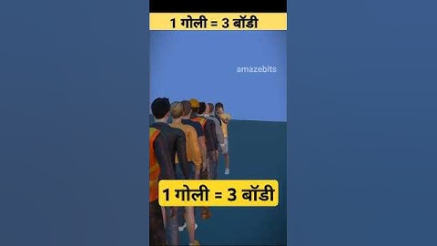 What Happens If You Shoot a Line of People with a Sniper? Shocking Bullet Physics Explained #shorts