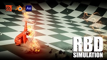 Houdini - RBD , Pyro And cloth simulation By Saurav Uppal